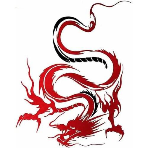 Beautiful Lifelike Cartoon Dragon Funny Car Stickers Oem Vinyl JDM Bumper Trunk Truck Graphics Accessories Waterproof Decal