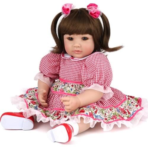 Newborn Baby Dolls 22 Inches bonecas princesas Adorable Lifelike boneca reborn silicone lol bebe Kids Christmas Gift