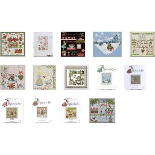 Lafite Series 6 patterns 3 Counted Cross Stitch DIY Cross Stitch Kits Embroidery Needlework Sets