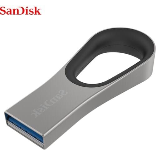 100% Original USB 3.0 Sandisk Metal Pen Drive 128GB 64GB USB Flash Drive Up to 130MB/s U Disk USB Mini Memory Stick CZ93