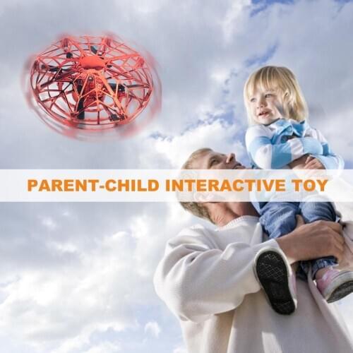 Mini Helicopter UFO Induction Aircraft Drone Without Remote Control Automatic Flight Infrared Sensor Flying Saucer Full of Joy