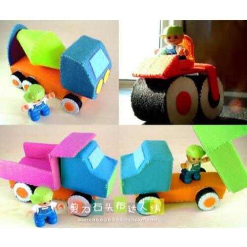 DIY engineering car stereo car doll Fabric Felt kit Non-woven cloth Craft DIY Sewing set Handwork Material DIY needlework suppl
