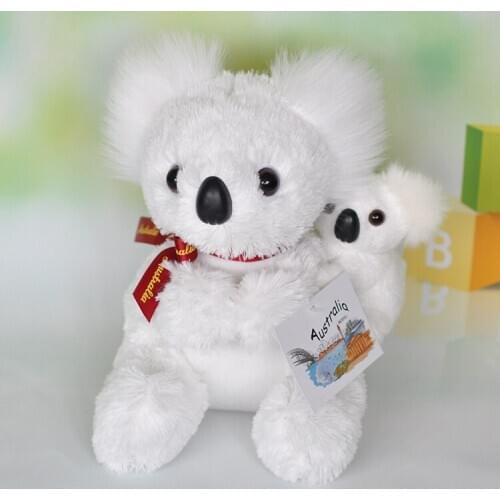 New cute plush koala toy high quality simulation white koala doll gift doll about 22cm 0619