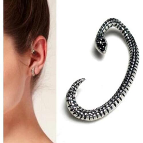 New style Antique Metal Snake Cuff Earring Ear Rings vintage punk square snake winding earrings ear clip