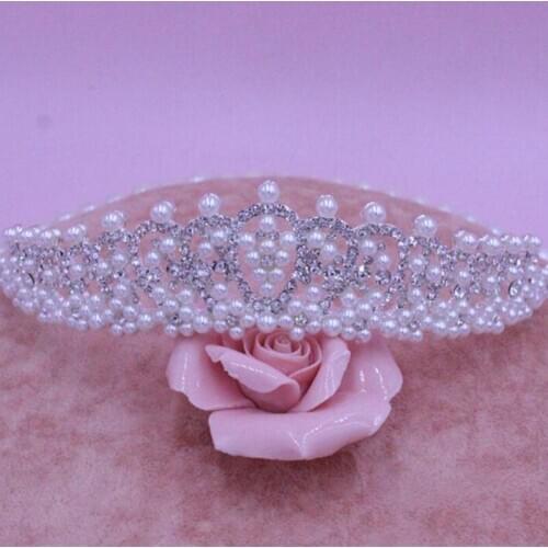 Enchanting HOT Elegant Sparkly Lmitation Crystal Rhinestone Crown Tiara Wedding Prom Brides Headband MYQC008