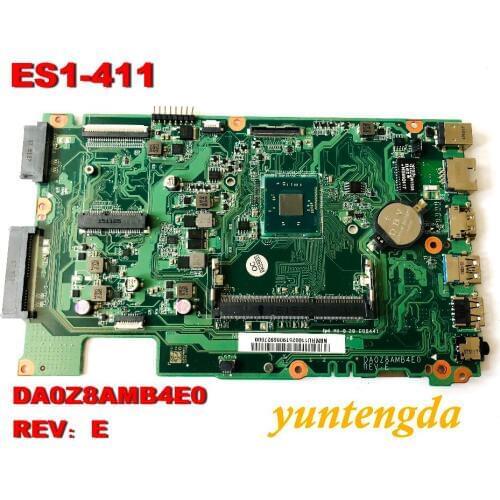 Original For acer aspire ES1-411 Laptop motherboard DA0Z8AMB4E0 NBMRU11002 tested good free shipping connectors