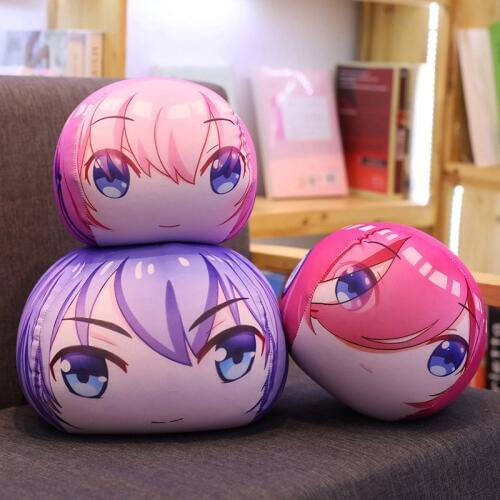 Anime Go-Toubun no Hanayome The Quintessential Quintuplets Nakano Ichika Miku Cosplay Plush Pillow Stuffed Toys Cute Girl Gift