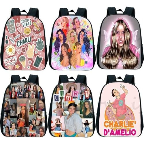 Toddler Charli Damelio Backpacks Kids School Bag Children Kindergarten Knapsack Baby Bag Kids Preschool Satchel Trendy Mochila