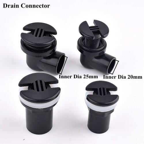 1pc I.D 20/25mm PVC Pipe Connector Aquarium Fish Tank Drain Pipe Joint Garden Watering Irrigation 90°Elbow Drainage Tube Fitting