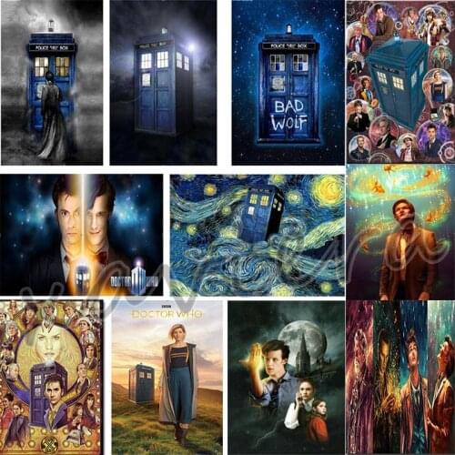 Xaviera Diy 5D Diamond Painting Movie Film Doctor Who Full Square Drill Mosaic Rhinestone Embroidery Cross Stitch Accessories