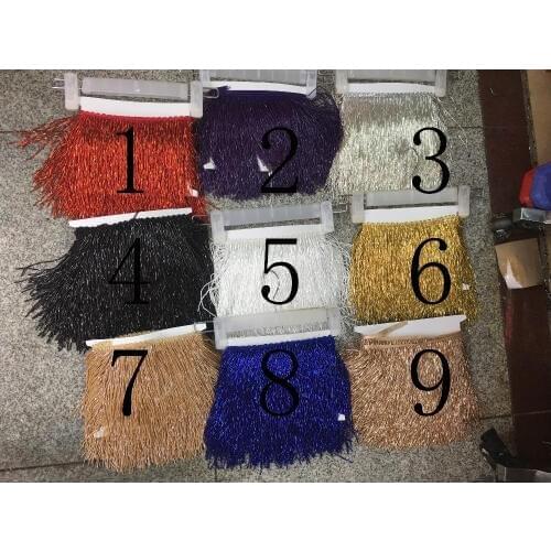 Stock tassel lace stock 5yard/bag Ym350# 15cm 9color Straight bartassels Superior quality for sawing dress