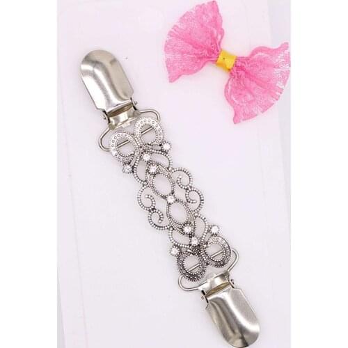 Sweater Cardigan Clip Duck-Mouth Clips Flexible Beaded Pearl Pin Brooch Shawl Collar Buckles For Clothing Decor Accessories