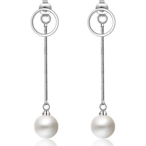 100% 925 sterling silver fashion pearl Shambhala stud earrings for women wholesale jewelry birthday gift drop shipping