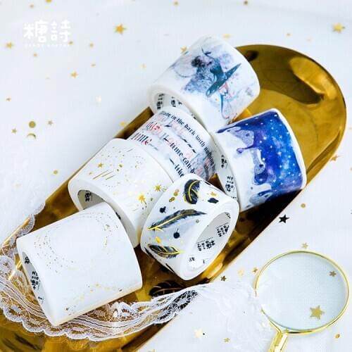 1 pcs Washi Masking Tapes Cute Girls Flower Aircraft Decorative Adhesive Scrapbooking DIY Paper Japanese Stickers 1.5cm*10m