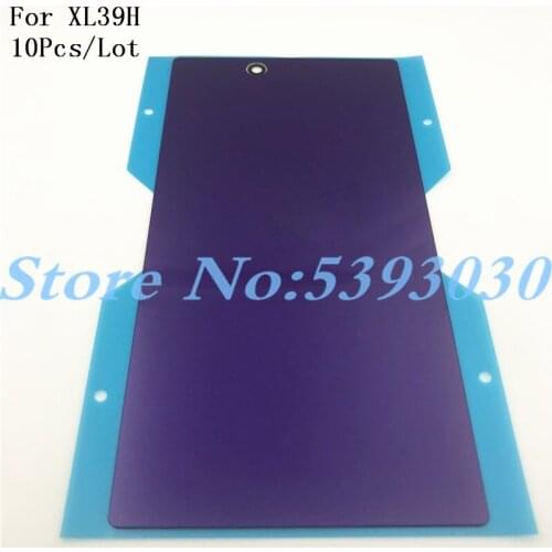 10Pcs /Lot For Sony Xperia Z Ultra XL39H XL39 C6802 C6806 C6833 Rear Back Glass Battery Cover Door Housing Parts With Logo