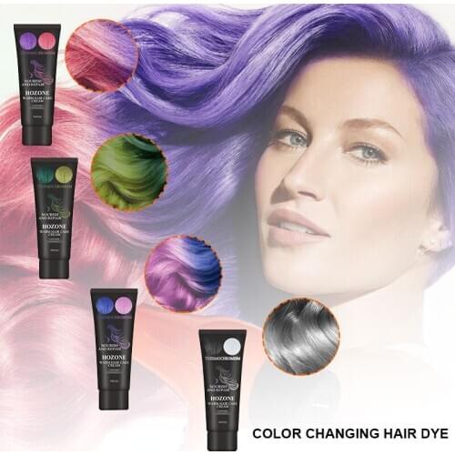 50ml Hair Coloring Shampoo Mermaid Mild Safe Hair Dyeing Shampoo For All Hairs Thermochromic Color Changing Hair Dye TSLM1