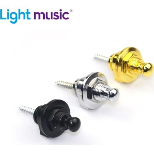 50pcs/lots Guitar Strap Lock Strap lock Straplock Button for all Acoustic Electric Bass Guitar Strap 3 Colors Guitarra