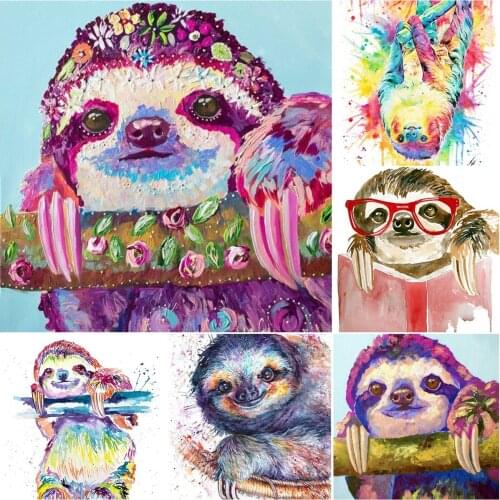 5D Diamond Painting Art Colorful Sloth Animal Koala Diamond Embroidery Hobby&Craft Handmade Crystal Kit Home Decor