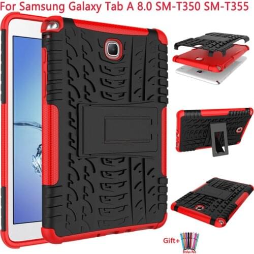 Armour Protective PC Case For Samsung Galaxy Tab A 8.0 T350 T355 T351 Ultra Thin Tablet Covers For Galaxy SM-T350 SM-T355 Fundas