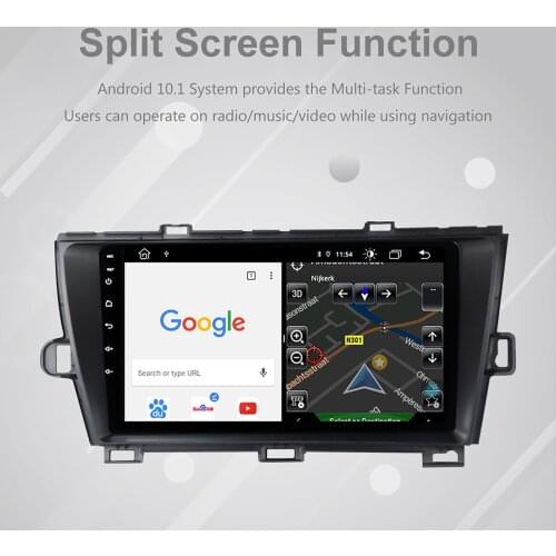 Androi-d 10 Car Radio Stereo 9" Touch Screen HD GPS Bluetooth USB Player 2G DDR3+32G Memory Flash for Toyo-ta Priu-s 2010-2015