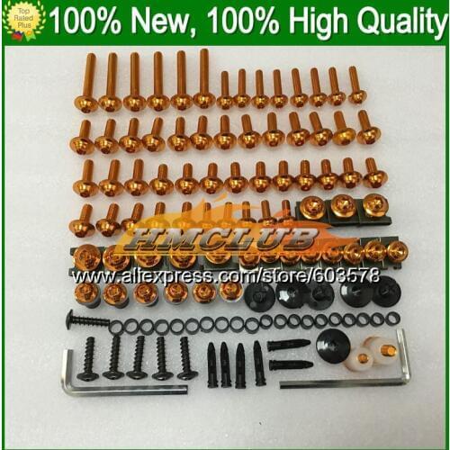 Fairing bolts full screw kit For KAWASAKI NINJA EX250 08 09 10 11 12 EX 250 2008 2009 2010 2011 2012 CL7 Nuts bolt screws Nut