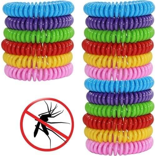 18pcs Anti Mosquito Repellent Bracelets Multicolor Pest Control Bracelets Insect Protection Camping Outdoor Adults Kids