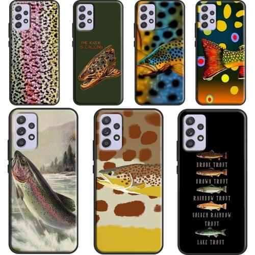 Brown Trout Fly Fishing For Samsung Galaxy A12 A32 A52 A72 A51 A71 A31 A11 A02S A20S A50 A70 A20e A21S Phone Case