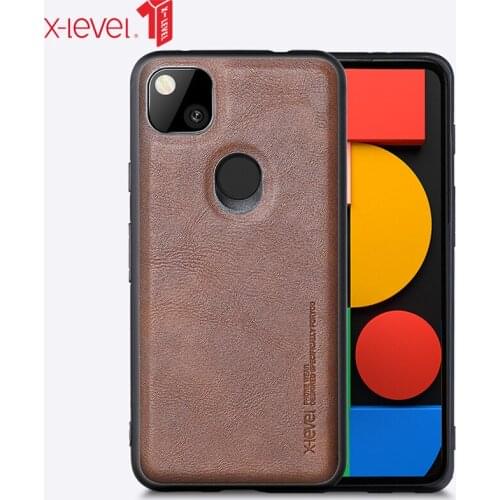 For Google Pixel 5 6 4a Case X-level Retro Leather Soft Silicone Edge Protective Back Cover For Google 4a 4g Pixel 6xl 5g