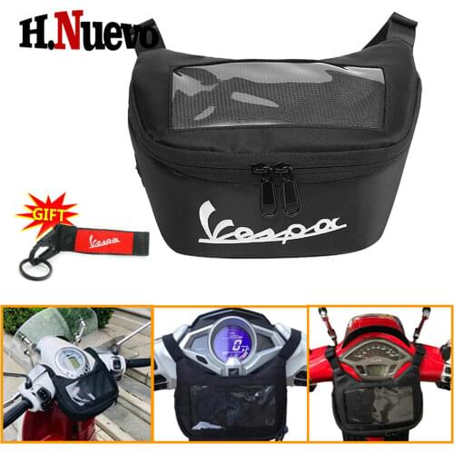 For Vespa Sprint GTS GTV LX LXV 50 125 150 GTS250 GTS300 Motorcycle Front Windshield Waterproof Cloth Backpack Storage Waist Bag