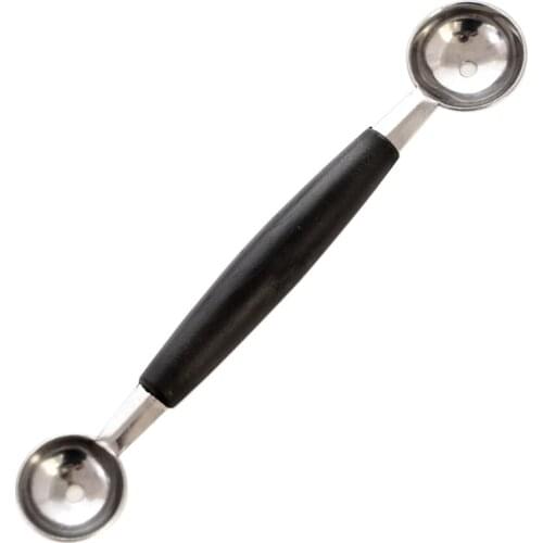 Doubleheaded Stainless Steel Spoon Watermelon Ice Cream Multipurpose Spoon Dessert Dig Ball Spoon Fruit Kitchen beautiful