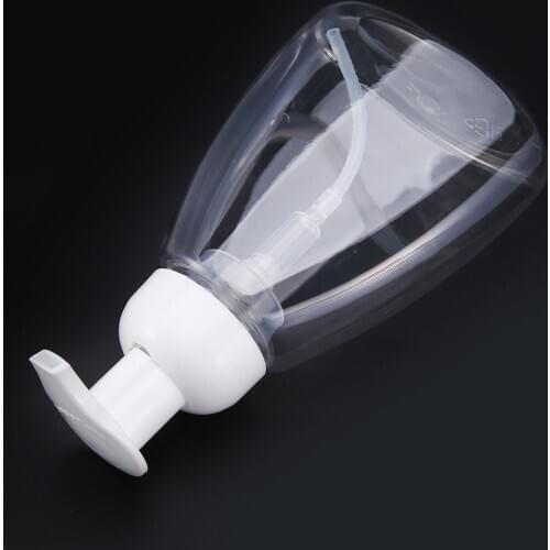 300ml Clear Plastic Foaming Pump Bottle Bath Shampoo Soap Foaming Dispenser Pump Bottle Mousses Liquid Container Reusable