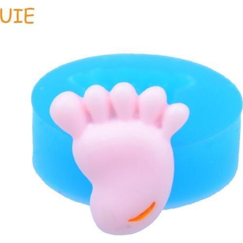 FYL048U 21.3mm Baby Foot Flexible Silicone Mold 23mm - Polymer Clay Jewelry Fake Sweet Mould, Jewelry Mould