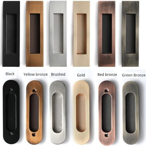 JD 2PCS Furniture Door Handle Mobile Zinc Alloy Cabinet Modern Drawer Invisible Push-Pull Antique