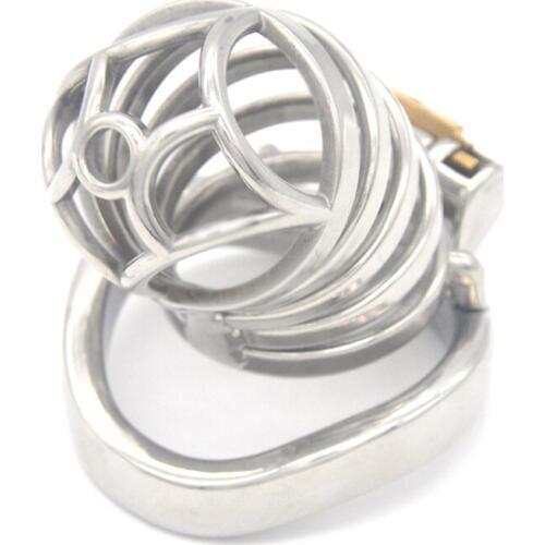 Penis Rings Male Chastity Cage New Design Penis Cage Metal Penis Lock Chastity Device Sex Products for Men G246A