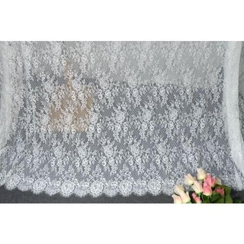 3M/ LOT 150cm hot sale French Chantilly lace fabric and trim for choice DIY kid dress shirt skirt accessory