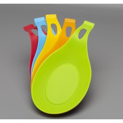 New Silicone Spoon Rest Kitchen Insulation Mat Place mat Holder Cooking Tool Silicone Spoon Mats For Kitchen Stand For Spoons