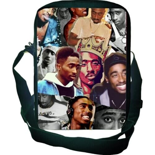 Daily Tupac 2Pac Shoulder Bag Fashion Boys Girls Shoulder Bags Beautiful Children New Mini Phone Purse for Teens Men Women
