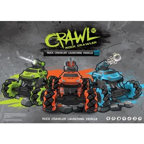 2.4GHz Remote Control Car 360 °Rotating RC Off Road Drifting Truck Radio Crawler Bubble Machine for Kids Gi