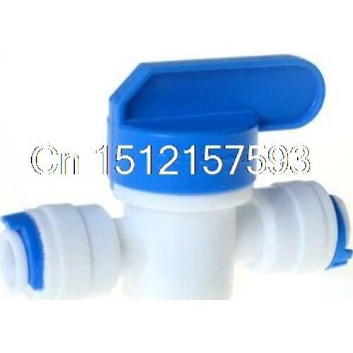 Equal Straight 1/4 " OD Hose Quick Connection Ball Valve RO Water Reveser Osmosis Aquarium System Fittings