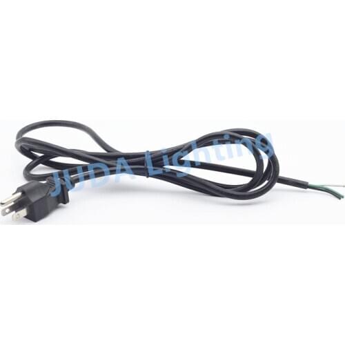 US standard 3-pin plug cord cable power wire 0.75 mm2 pure copper core for floor lamp printer Lighting Accessories