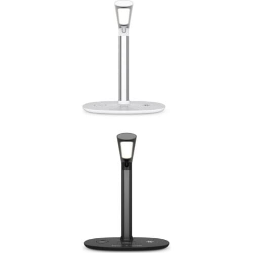 LED Desk Lamp Wireless Charger Fast Charging for Mobile Phone Headset Smart Watch Home Office Table Lamp