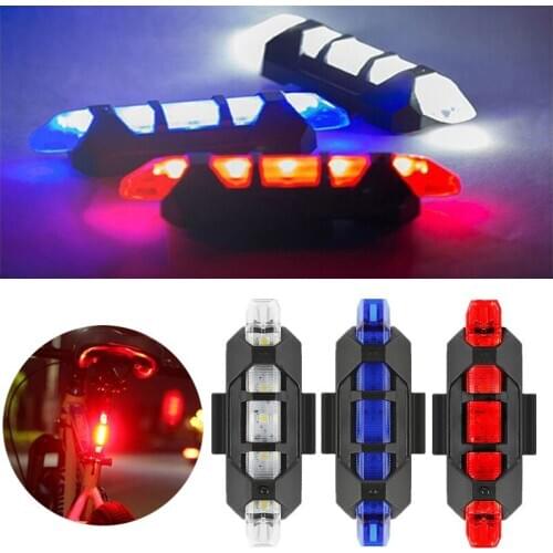 Bike Light Waterproof Rear Tail Light LED USB Rechargeable Mountain Bike Cycling Light Taillamp Safety Warning Light