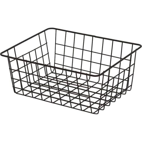 Iron black storage organization storage basket for bathroom kitchen accessories Rack Storage Holder Wall Shelf Rack Organizador