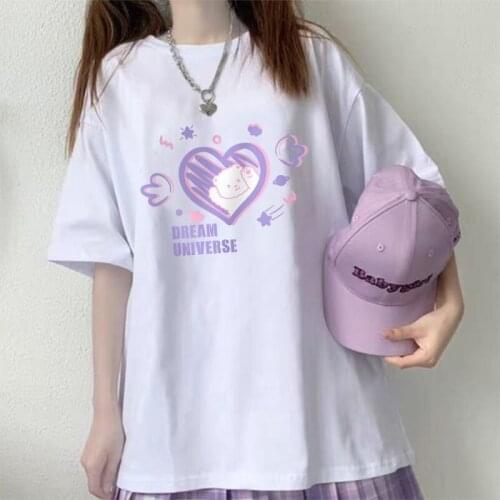 Y2k aesthetic graphic tee woman tshirts long sleeve summer tops for women 2020 goth all neon store clothes