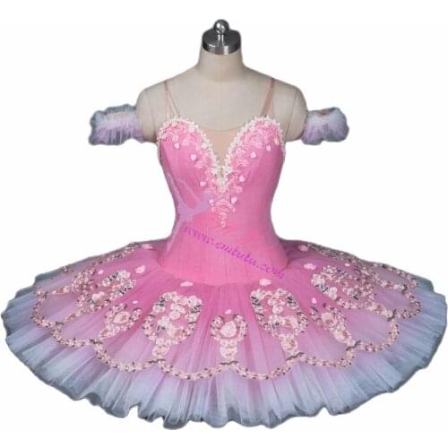 Women pink professional ballet tutu Nutcracker Tutus concert competition ballet costume pancake platter performance ballet tutu