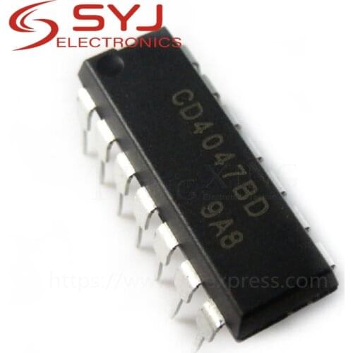 10pcs/lot CD4047BE CD4047 4047BE DIP-14 In Stock