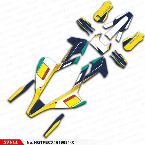 AFTEMARKET Custom Decals for TE FE TX FX FS TC FC 125 150 250 300 450 501 16 to 19, Style No. HQTFECX1619091-X