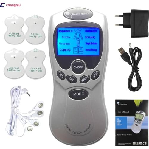 4 Electrode Health Care Tens Acupuncture Electric Therapy Massageador Machine Pulse Body Slimming Sculptor Massager Apparatus