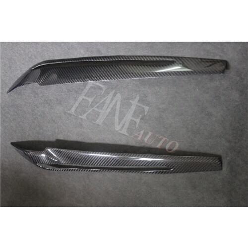 Carbon Fiber Headlight Cover Eyebrows Eyelids for BMW X5 F15 X6 F16 2014-2017