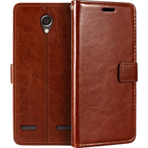 Case For ZTE Blade L7 A320 Wallet Premium Leather Magnetic Flip Case Cover With Card Holder And Kickstand For ZTE Blade L7 A320